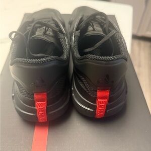 Prada x Adidas Men's Black and Red Sneakers
